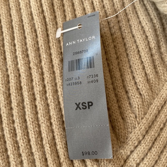 ANN TAYLOR RIBBED COWL NECK SWEATER - Picture 4 of 12